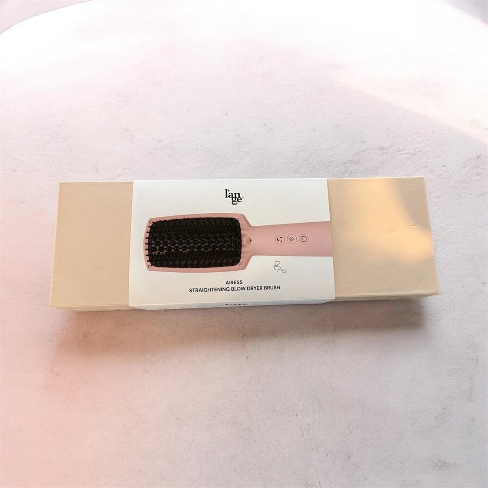 L'ange Airess Straightening Blow Dryer Brush (Pink)